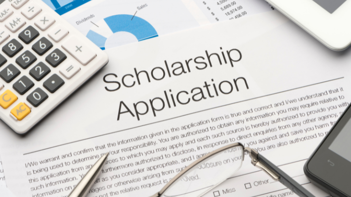 scholarship application paperwork